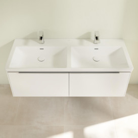 Тумба под раковину Villeroy & Boch Subway 3.0 127,2х42,9 см ДСП/алюминий чистый белый C56700VF