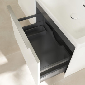 Тумба под раковину Villeroy & Boch Subway 3.0 127,2х42,9 см ДСП/алюминий чистый белый C56700VF