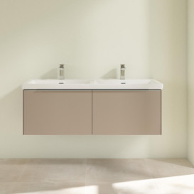 Тумба под раковину Villeroy & Boch Subway 3.0 127,2х42,9 см ДСП/алюминий тауп C56700VM