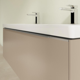 Тумба под раковину Villeroy & Boch Subway 3.0 127,2х42,9 см ДСП/алюминий тауп C56700VM