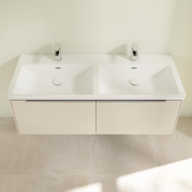 Тумба под раковину Villeroy & Boch Subway 3.0 127,2х42,9 см ДСП/алюминий серый кашемир C56700VN