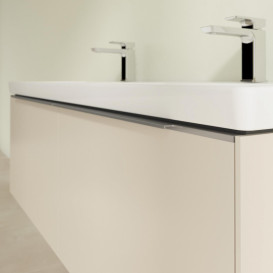 Тумба под раковину Villeroy & Boch Subway 3.0 127,2х42,9 см ДСП/алюминий серый кашемир C56700VN