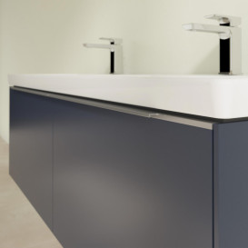 Тумба под раковину Villeroy & Boch Subway 3.0 127,2х42,9 см ДСП/алюминий морской синий C56700VQ