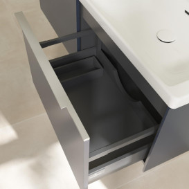 Тумба под раковину Villeroy & Boch Subway 3.0 127,2х42,9 см ДСП/алюминий морской синий C56700VQ