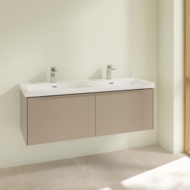 Тумба под раковину Villeroy & Boch Subway 3.0 127,2х42,9 см ДСП/алюминий тауп/монохром C56702VM