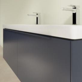 Тумба під раковину Villeroy & Boch Subway 3.0 127,2х42,9 см ДСП/алюміній морський синій/монохром C56702VQ