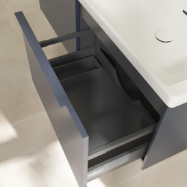 Тумба під раковину Villeroy & Boch Subway 3.0 127,2х42,9 см ДСП/алюміній морський синій/монохром C56702VQ