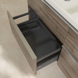 Тумба под раковину Villeroy & Boch Subway 3.0 127,2х57,6 см ДСП/алюминий дуб каменныйC56800RK