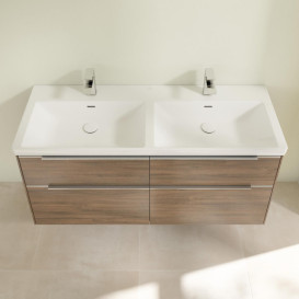 Тумба под раковину Villeroy & Boch Subway 3.0 127,2х57,6 см ДСП/алюминий дуб аризона C56800VH