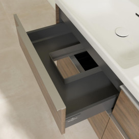 Тумба под раковину Villeroy & Boch Subway 3.0 127,2х57,6 см ДСП/алюминий дуб аризона C56800VH