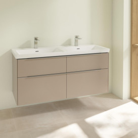 Тумба под раковину Villeroy & Boch Subway 3.0 127,2х57,6 см ДСП/алюминий тауп C56800VM