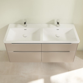 Тумба под раковину Villeroy & Boch Subway 3.0 127,2х57,6 см ДСП/алюминий тауп C56800VM