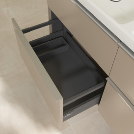 Тумба под раковину Villeroy & Boch Subway 3.0 127,2х57,6 см ДСП/алюминий тауп C56800VM