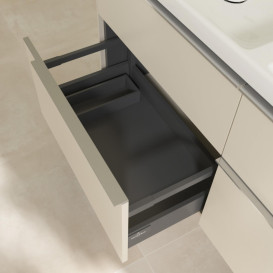 Тумба под раковину Villeroy & Boch Subway 3.0 127,2х57,6 см ДСП/алюминий серый кашемир C56800VN