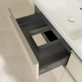 Тумба под раковину Villeroy & Boch Subway 3.0 127,2х57,6 см ДСП/алюминий серый кашемир C56800VN