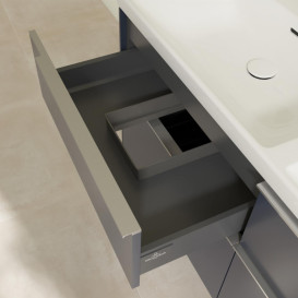 Тумба под раковину Villeroy & Boch Subway 3.0 127,2х57,6 см ДСП/алюминий морской синий C56800VQ