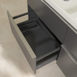 Тумба под раковину Villeroy & Boch Subway 3.0 127,2х57,6 см ДСП/алюминий графит C56800VR