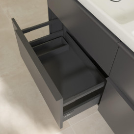 Тумба під раковину Villeroy & Boch Subway 3.0 127,2х57,6 см ДСП/алюміній графіт/монохром C56802VR