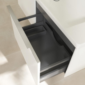 Тумба под раковину Villeroy & Boch Subway 3.0 127,2х42,9 см ДСП/алюминий бриллиантовый белый C60100VE