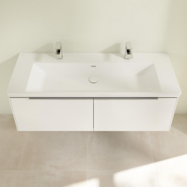 Тумба под раковину Villeroy & Boch Subway 3.0 127,2х42,9 см ДСП/алюминий чистый белый C60100VF