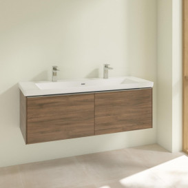 Тумба под раковину Villeroy & Boch Subway 3.0 127,2х42,9 см ДСП/алюминий дуб аризона C60100VH