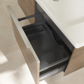 Тумба под раковину Villeroy & Boch Subway 3.0 127,2х42,9 см ДСП/алюминий дуб аризона C60100VH