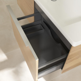 Тумба под раковину Villeroy & Boch Subway 3.0 127,2х42,9 см ДСП/алюминий дуб северный C60100VJ