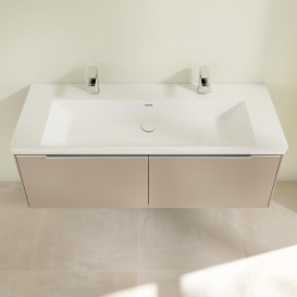 Тумба під раковину Villeroy & Boch Subway 3.0 127,2x42,9 см ДСП/алюміній тауп C60100VM