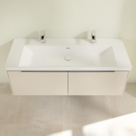 Тумба под раковину Villeroy & Boch Subway 3.0 127,2х42,9 см ДСП/алюминий серый кашемир C60100VN