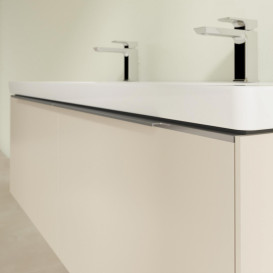 Тумба под раковину Villeroy & Boch Subway 3.0 127,2х42,9 см ДСП/алюминий серый кашемир C60100VN