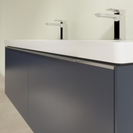 Тумба под раковину Villeroy & Boch Subway 3.0 127,2х42,9 см ДСП/алюминий морской синий C60100VQ