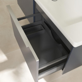 Тумба под раковину Villeroy & Boch Subway 3.0 127,2х42,9 см ДСП/алюминий морской синий C60100VQ