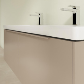 Тумба под раковину Villeroy & Boch Subway 3.0 127,2х42,9 см ДСП/алюминий тауп/монохром C60102VM