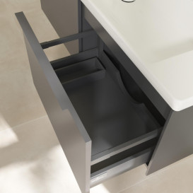 Тумба під раковину Villeroy & Boch Subway 3.0 127,2х42,9 см ДСП/алюміній морський синій/монохром C60102VQ