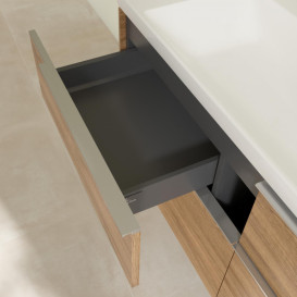 Тумба под раковину Villeroy & Boch Subway 3.0 127,2х57,6 см ДСП/алюминий дуб канзас C60200RH