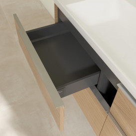 Тумба под раковину Villeroy & Boch Subway 3.0 127,2х57,6 см ДСП/алюминий дуб северный C60200VJ