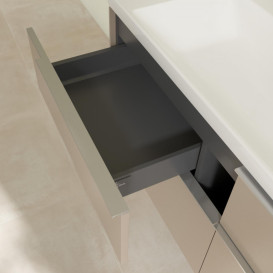 Тумба под раковину Villeroy & Boch Subway 3.0 127,2х57,6 см ДСП/алюминий тауп C60200VM