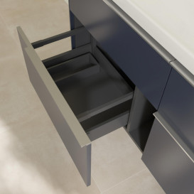 Тумба під раковину Villeroy & Boch Subway 3.0 127,2х57,6 см ДСП/алюміній морський синій C60200VQ