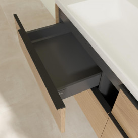 Тумба под раковину Villeroy & Boch Subway 3.0 127,2х57,6 см ДСП/алюминий дуб северный/черный вулкан C60201VJ