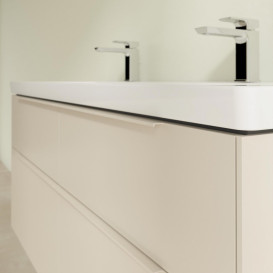 Тумба под раковину Villeroy & Boch Subway 3.0 127,2х57,6 см ДСП/алюминий серый кашемир/монохром C60202VN