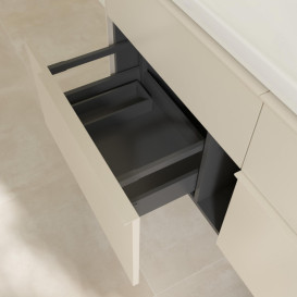 Тумба под раковину Villeroy & Boch Subway 3.0 127,2х57,6 см ДСП/алюминий серый кашемир/монохром C60202VN