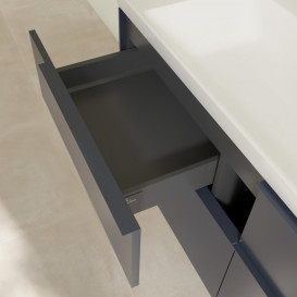 Тумба под раковину Villeroy & Boch Subway 3.0 127,2х57,6 см ДСП/алюминий морской синий/монохром C60202VQ