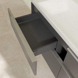 Тумба под раковину Villeroy & Boch Subway 3.0 127,2х57,6 см ДСП/алюминий графит/монохром C60202VR