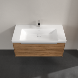 Тумба под раковину Villeroy & Boch Subway 3.0 97,3х42,9 см ДСП/алюминий дуб канзас C56900RH