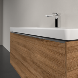 Тумба под раковину Villeroy & Boch Subway 3.0 97,3х42,9 см ДСП/алюминий дуб канзас C56900RH