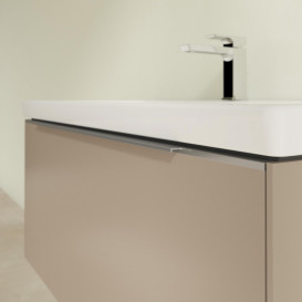 Тумба под раковину Villeroy & Boch Subway 3.0 97,3х42,9 см ДСП/алюминий тауп C56900VM