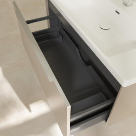 Тумба под раковину Villeroy & Boch Subway 3.0 97,3х42,9 см ДСП/алюминий тауп C56900VM