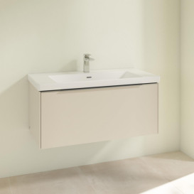 Тумба под раковину Villeroy & Boch Subway 3.0 97,3х42,9 см ДСП/алюминий серый кашемир C56900VN