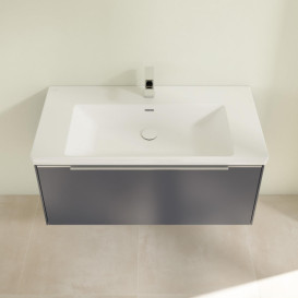 Тумба под раковину Villeroy & Boch Subway 3.0 97,3х42,9 см ДСП/алюминий морской синий C56900VQ