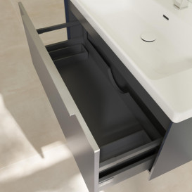 Тумба под раковину Villeroy & Boch Subway 3.0 97,3х42,9 см ДСП/алюминий морской синий C56900VQ